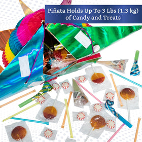 Fiesta Wraps Mexican Pinata candy capacity up to 3 lbs for shared celebrations