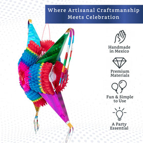 Fiesta Wraps Mexican Pinata foldable design for easy shipping and storage