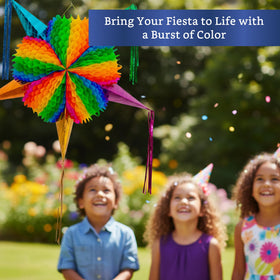 Fiesta Wraps pinata ideal for Cinco de Mayo and Mexican birthday celebrations.