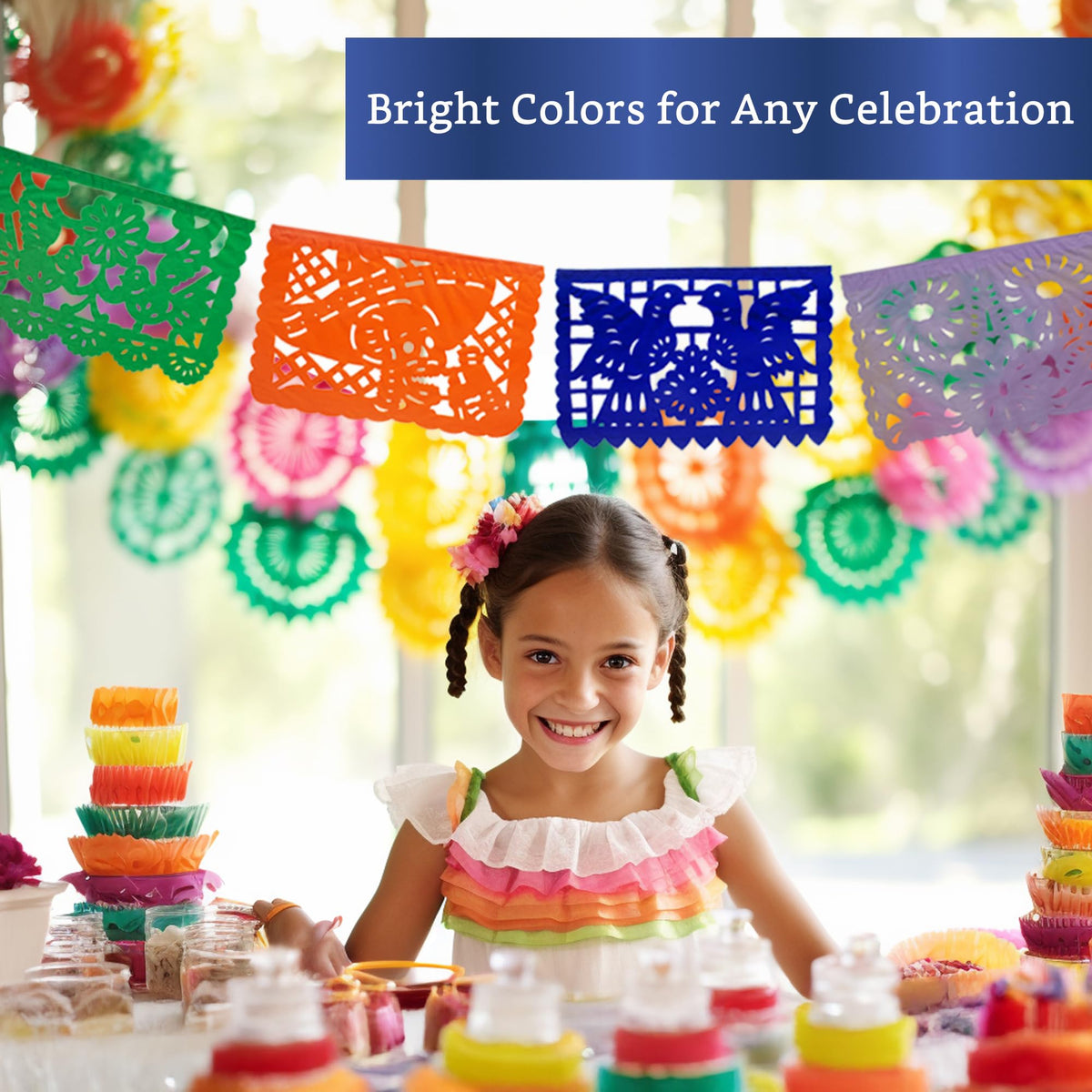 Fiesta Wraps banner detail highlights delicate tissue cutouts