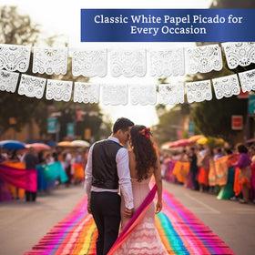 Fiesta Wraps white banner folds flat for easy storage