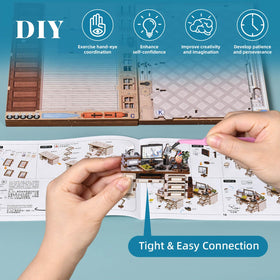 Fifijoy Book Nook illustrated manual helps smooth DIY assembly