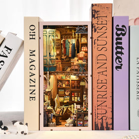 fifijoy Book Nook Kit display-ready shelf decor.