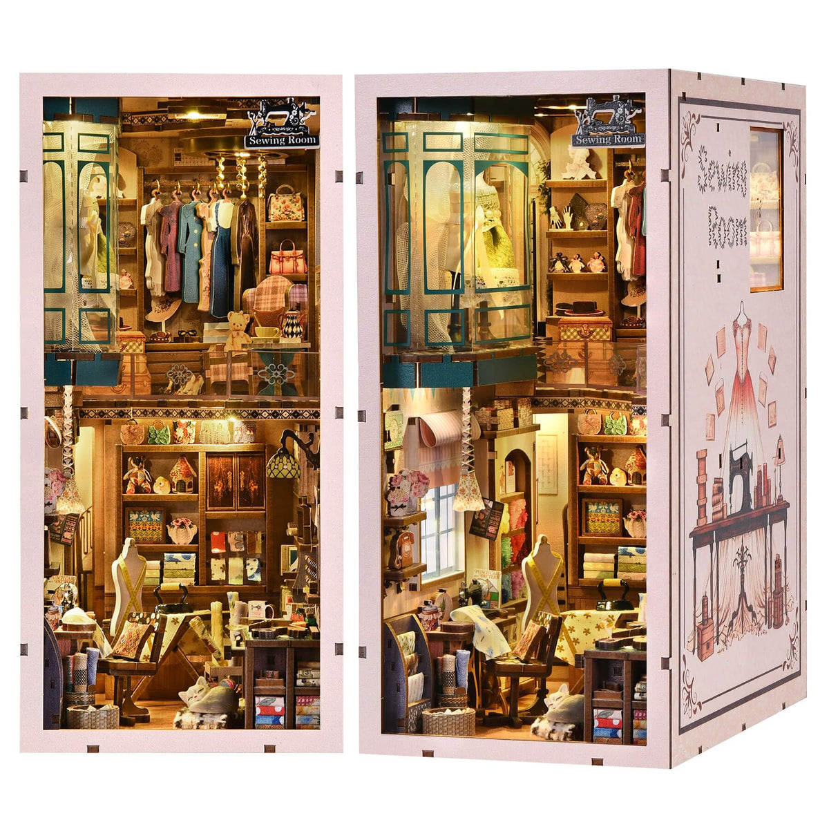 fifijoy Book Nook Kit quilt wall hanging adds cozy texture for sewing room decor