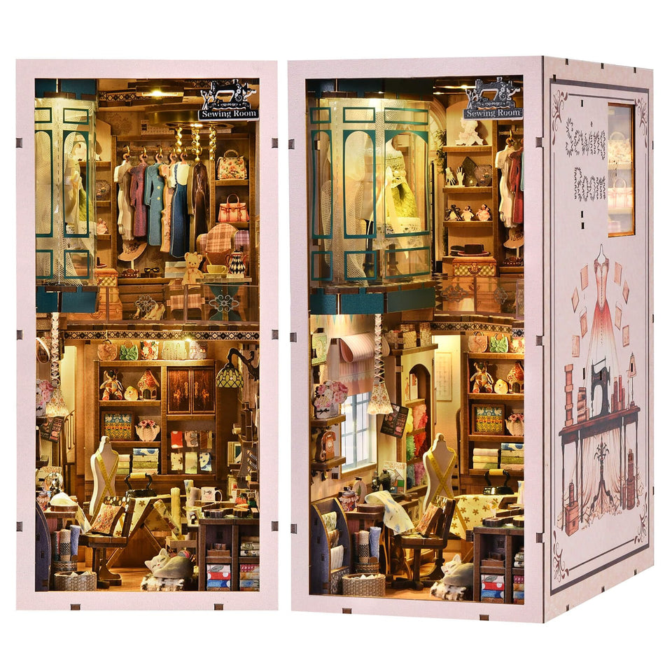 fifijoy Book Nook Kit quilt wall hanging adds cozy texture for sewing room decor