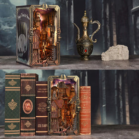 fifijoy Viking Book Nook Kit warm notice reminds glue and batteries not included