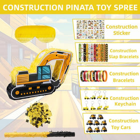 FIGEPO pinata releases items when hit, thrilling kids.