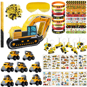 FIGEPO construction dump truck pinata front view sparks kids' party excitement.
