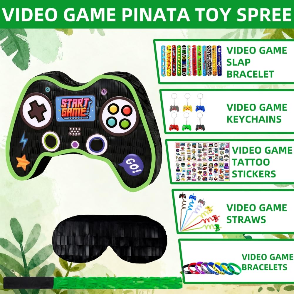 FIGEPO video game pinata set slap bracelets add interactive accessories