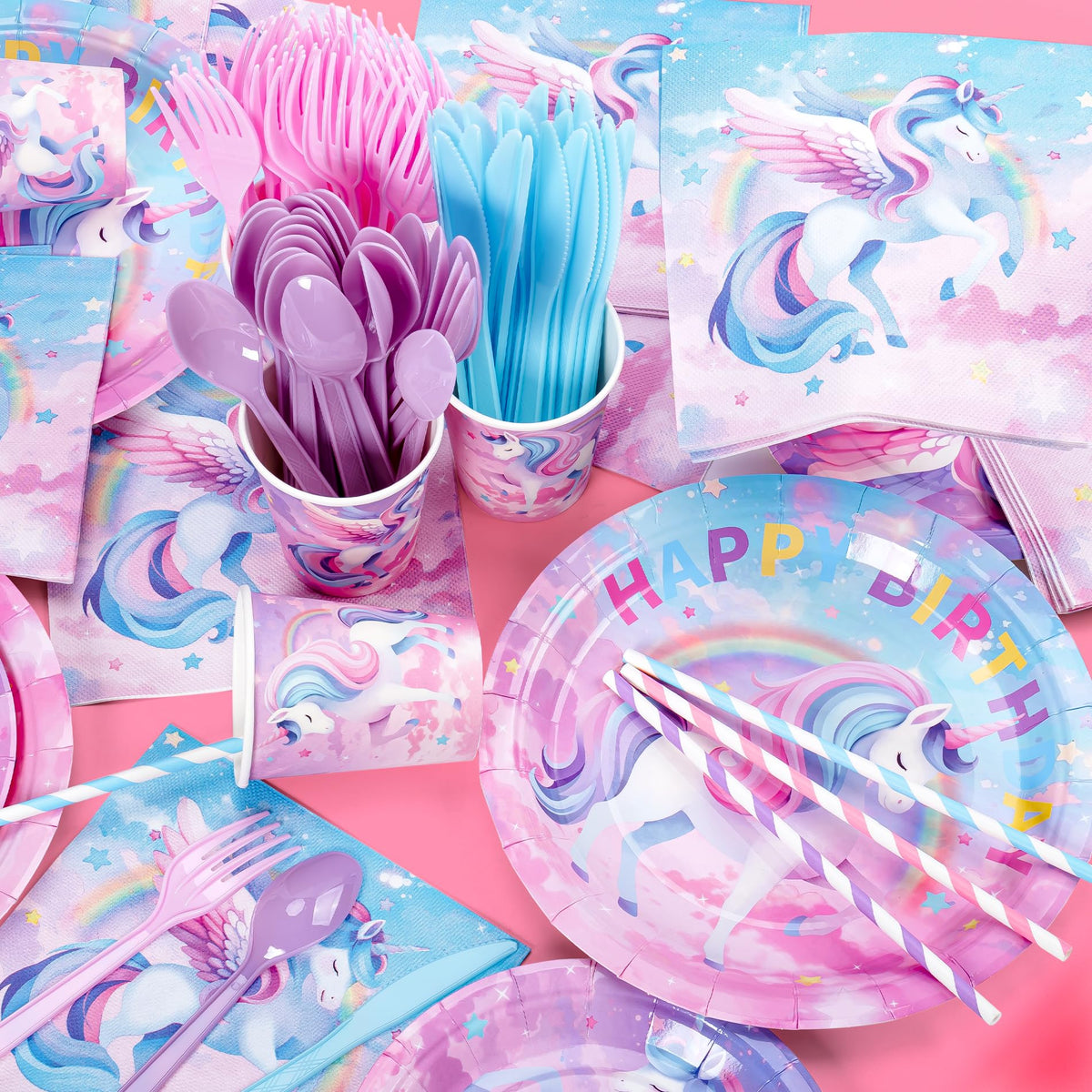 Fighting to Achieve unicorn napkins whimsy and absorbent practicality for celebrations