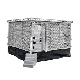 Figures Toy Company steel cage in-ring scenario for high-stakes battles.