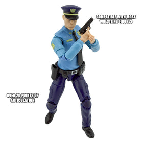 Officer figure with over 20 articulation points for dynamic posing.