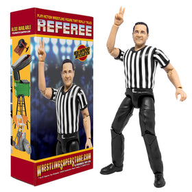 Figures Toy Company Ultimate Talking Referee demonstrates pose possibilities for action scenes