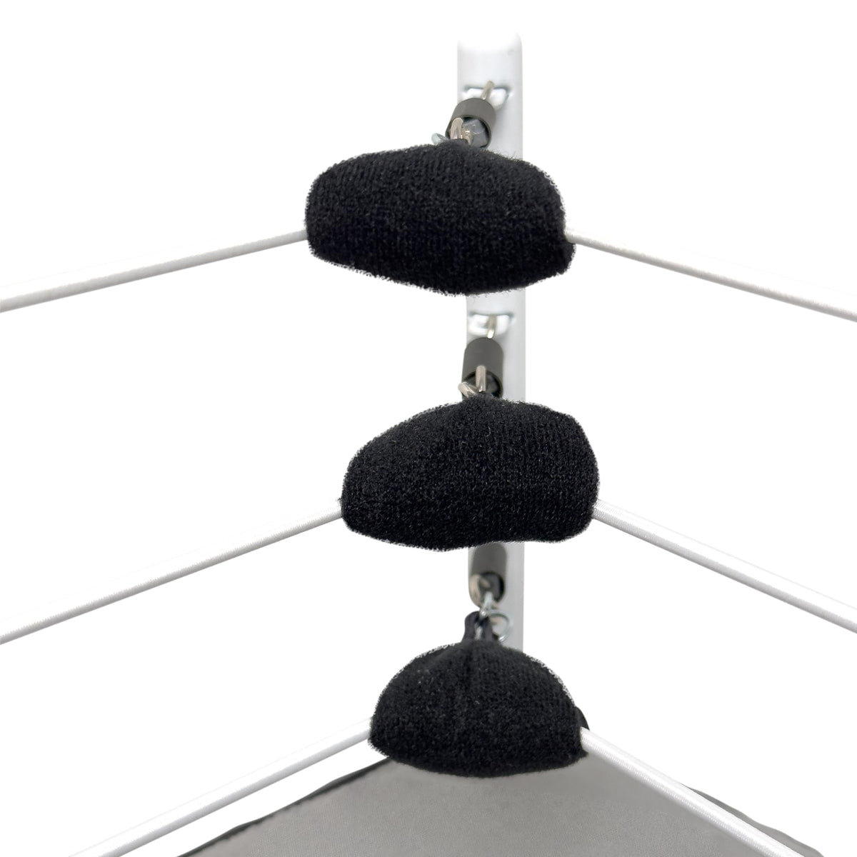Figures Toy Company wrestling ring padded foam detail for resilient play.
