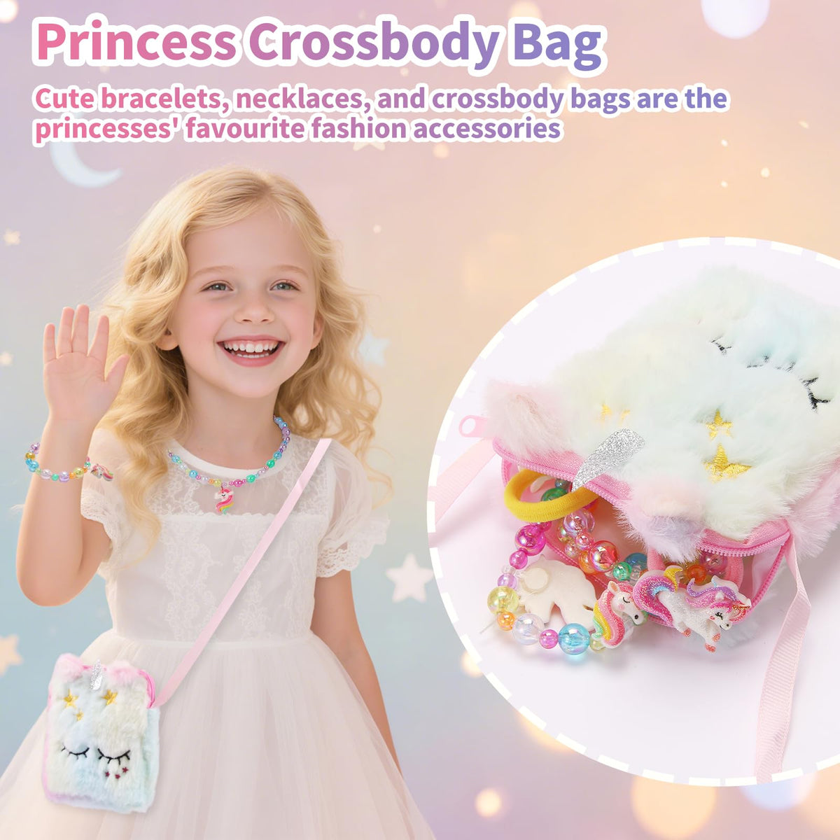 FIIOEOY LED star pillow lights up for bedtime.