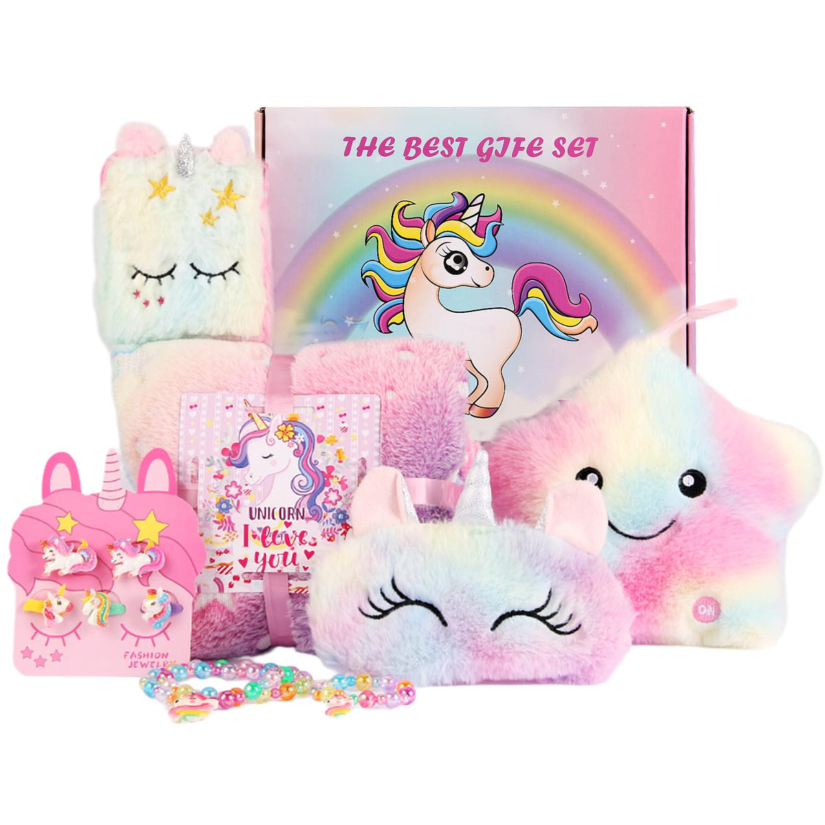 FIIOEOY unicorn gift box packaging, ideal for birthdays and gifting.
