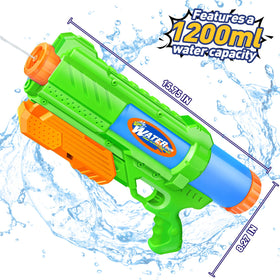 Fikamd Super Water Gun 1200cc pack 2 ready for pool play