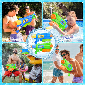 Fikamd water gun duo ideal for outdoor summer parties and family fun.
