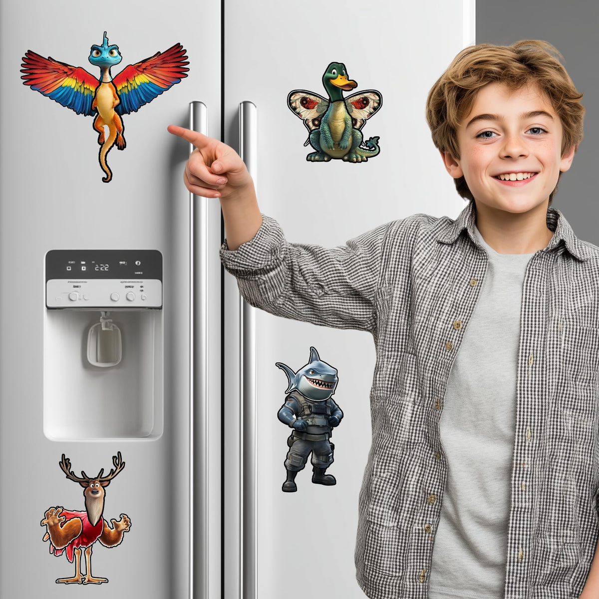 Filigree Fox waterproof magnets resist spills for kitchen play and quick cleanup.