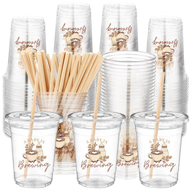 FillTouch baby is brewing cups — clear design for stylish baby shower celebrations