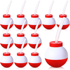 FillTouch fishing bobber cups 12-pack display a playful party vibe for kids.