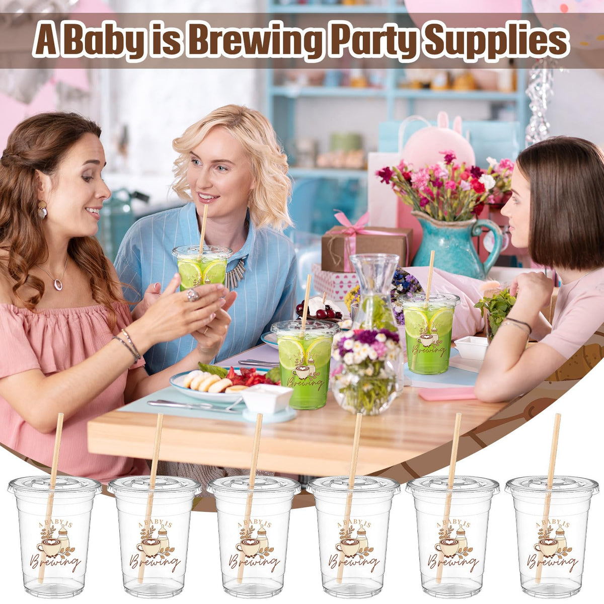 FillTouch multicolor cups pack — festive flair for any baby shower