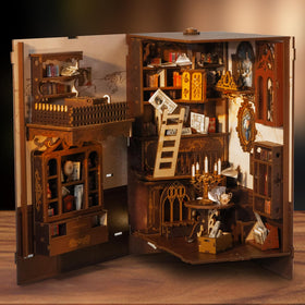 Fimeetoy Book Nook Kit laser-cut wood for durable display