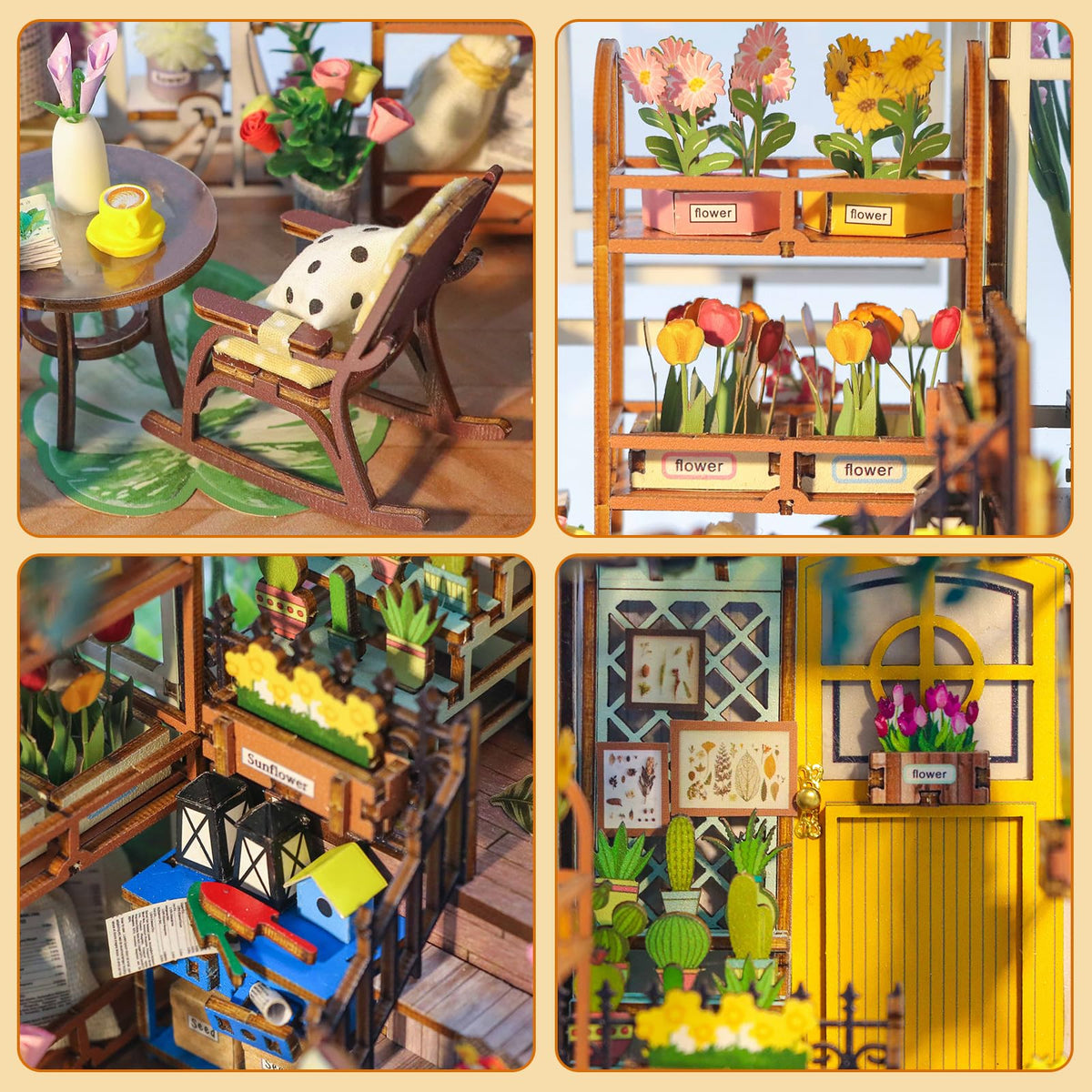 Fimeetoy book nook set creates a cozy shelf centerpiece.