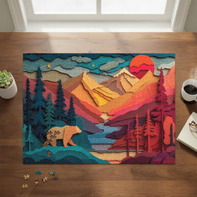 Final Piece Puzzles Bear Country display box doubles as stylish storage