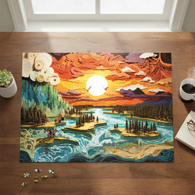 Final Piece Puzzles Big Sky Country poster reference image for easier sorting
