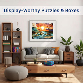 Final Piece Puzzles Big Sky Country random ribbon cut pieces forming unique shapes