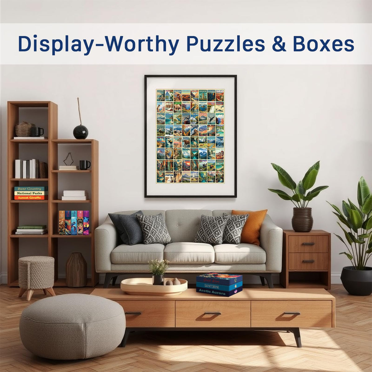 Final Piece Puzzles Blue Board closeup highlights sturdy construction and precise piece fit