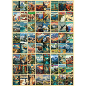 Final Piece Puzzles National Parks finished puzzle on display invites framing later