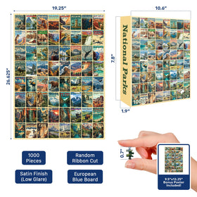 Final Piece Puzzles satin finish closeup reduces glare for comfortable viewing