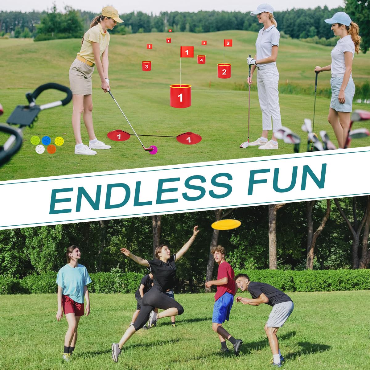 FINCOME flying disc adding extra fun to outdoor golf