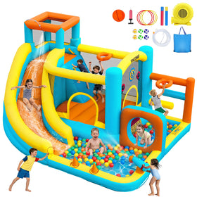FINCOME inflatable bounce house carry bag storage shows easy transport