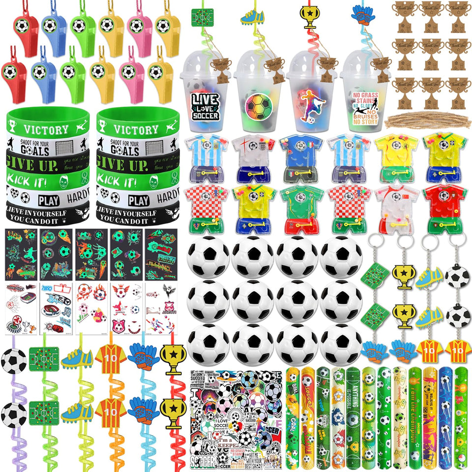 FINDRICH soccer party favors cups offer a sturdy, stylish way to serve drinks.