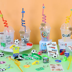 FINDRICH soccer party favors whistles invite cheers and pageantry.