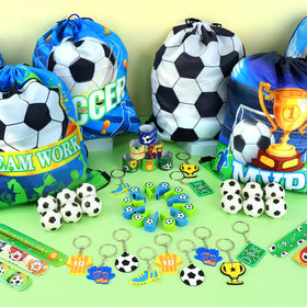 FINDRICH soccer party goodies create photo-worthy moments and souvenirs.