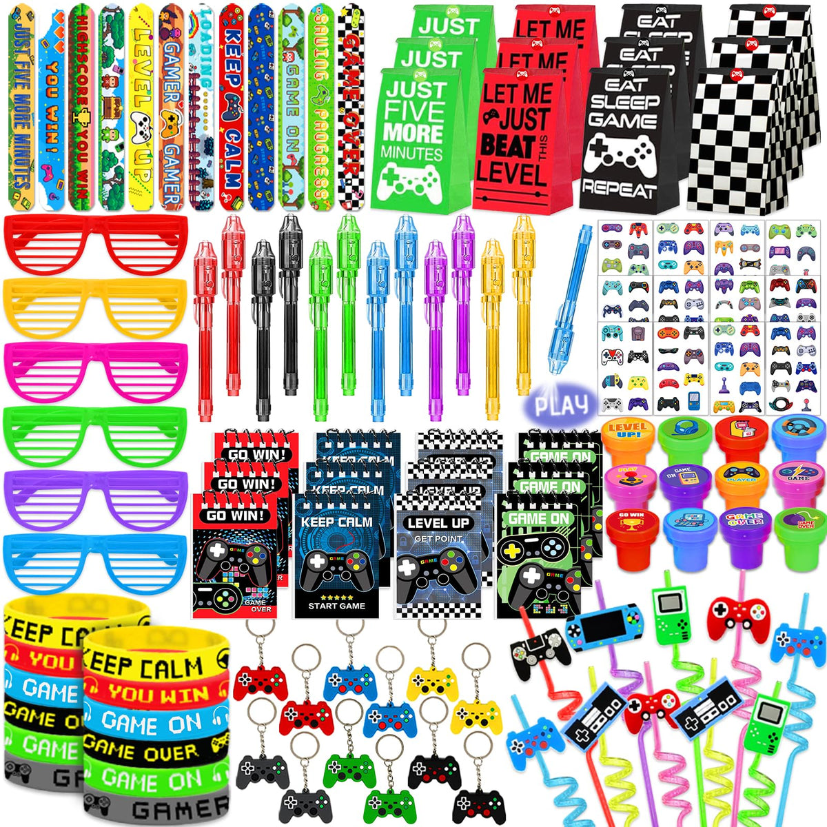 FINDRICH video game party favors glasses enhance photo moments and party vibes.