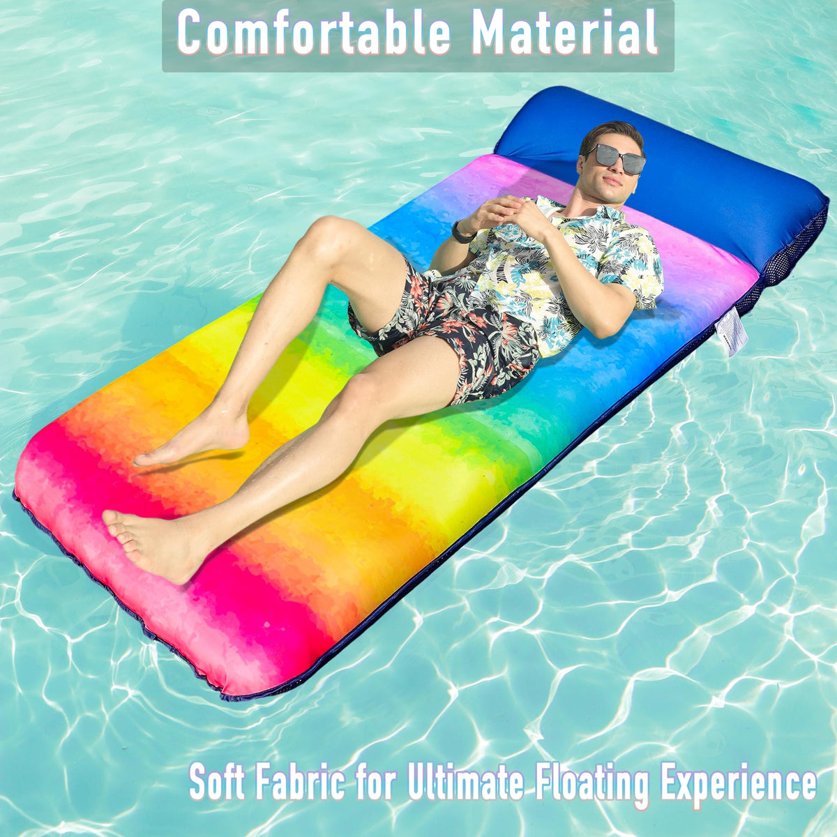 FindUWill pool float cooling hole design helps maintain balance and a cool feel