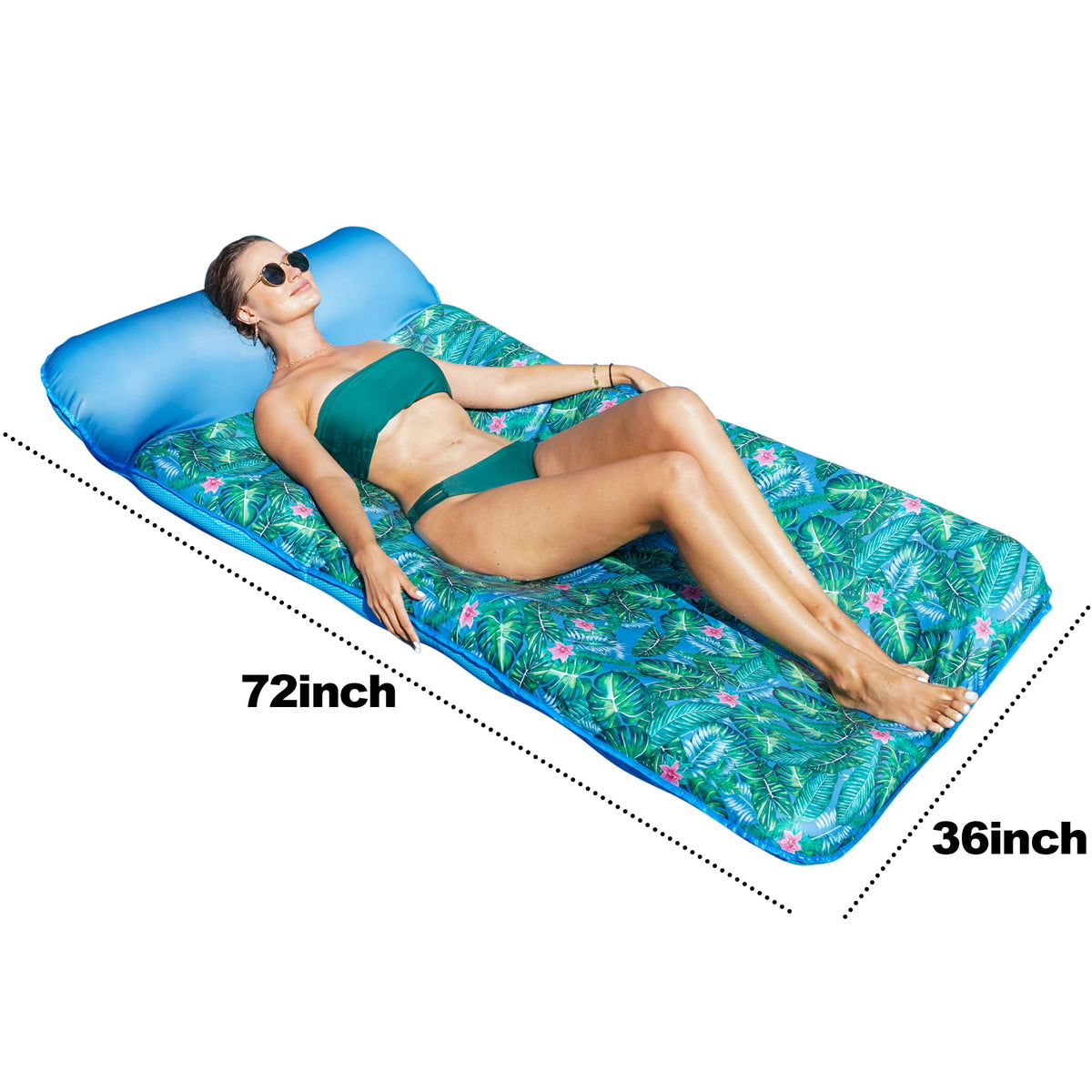 FindUWill 2-in-1 pool lounger combines lying and sunbathing with cooling flow.