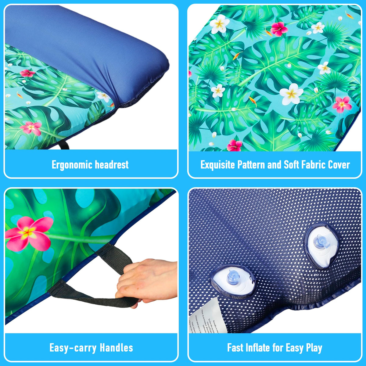 FindUWill 350 lb capacity pool float supports diverse users.