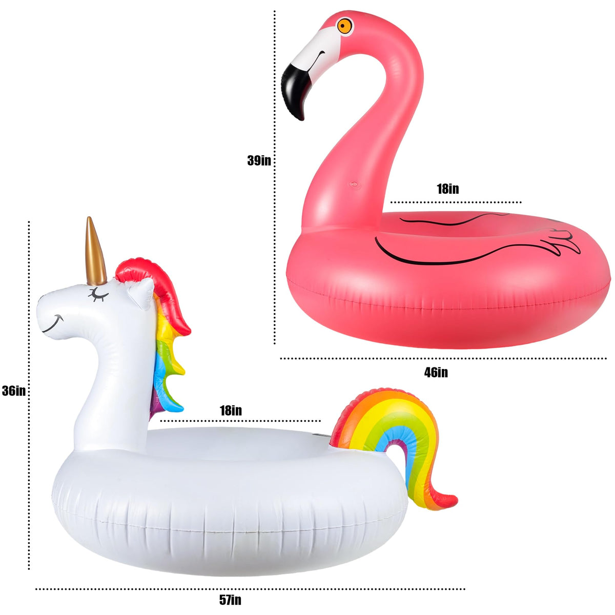 FindUWill adult-friendly floats supporting up to 350 lbs for comfortable lounging