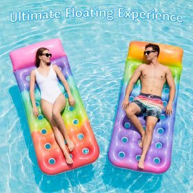FindUWill pool float with cool surface keeps you refreshed on hot days.