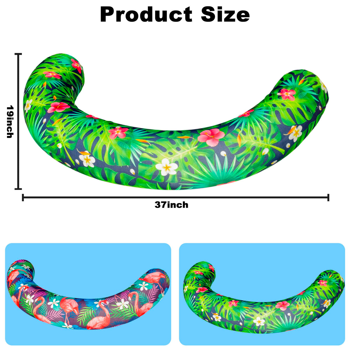 FindUWill curved noodles suitable for beach, lake, and pool use.