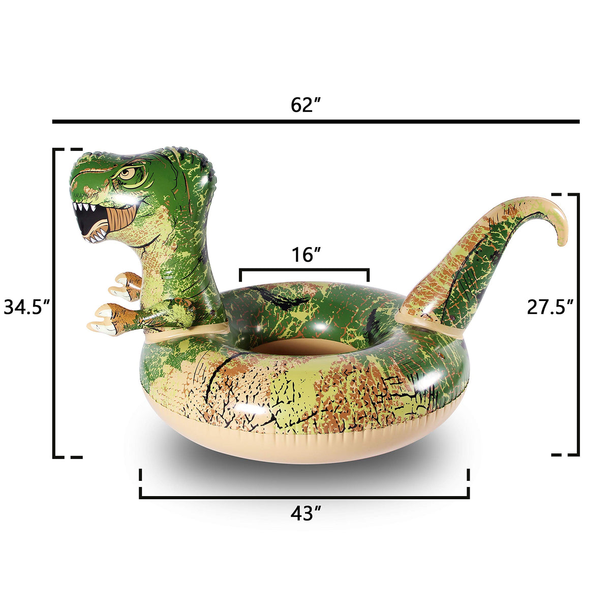 FindUWill dinosaur pool float giant-dino provides oversized design for family days.