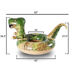 FindUWill dinosaur pool float giant-dino provides oversized design for family days.