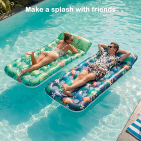 FindUWill heavy-duty pool float with double air chambers for safety