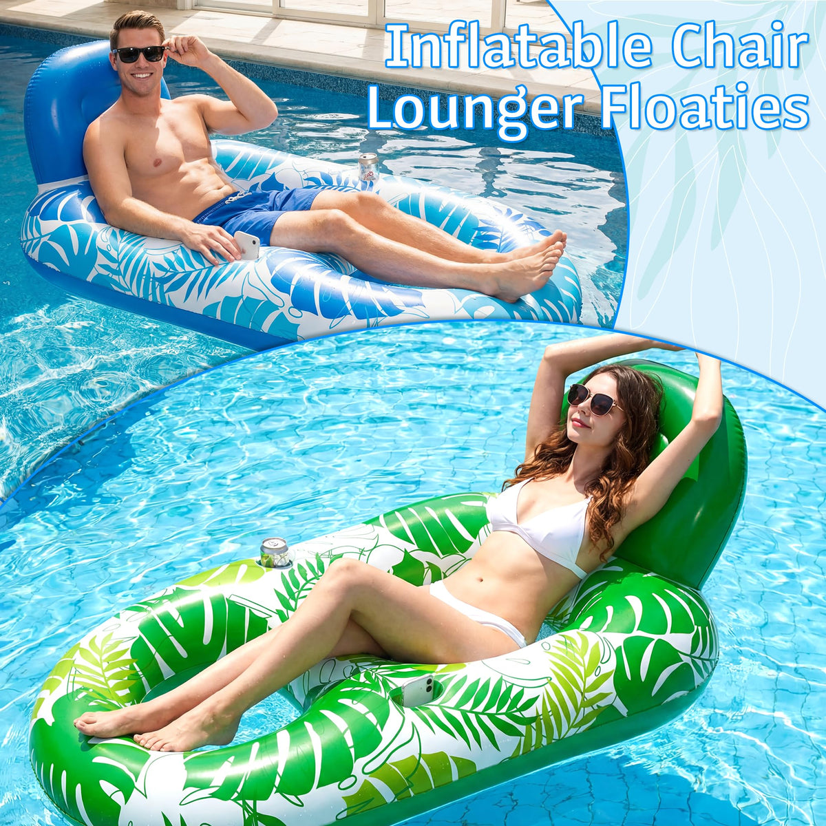 FindUWill two-pack floats offer shared relaxation on vacations and beach days